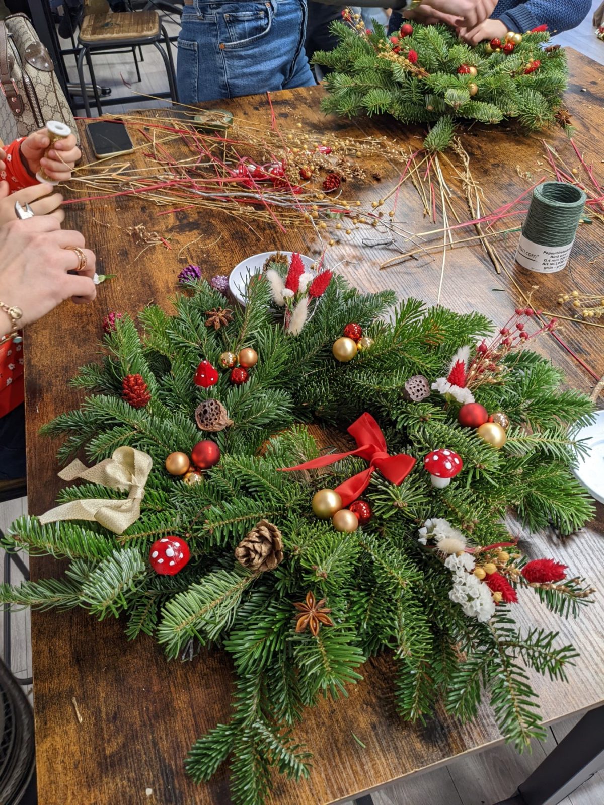 Atelier couronne de Noël (pré-réservation)